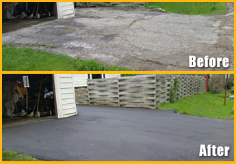 Asphalt Before and After
